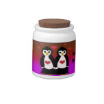 Penguin Love Couple Candy Jar