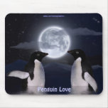 PENGUIN LOVE Funny Wildlife Lover Mousepad