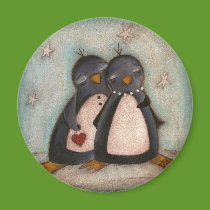 Penguin Love - Magnet