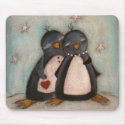 Penguin Love - Mouse Pad mousepad