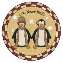 Penguin Love Ornament photo sculptures by christmas_tshirts Penguin Love Ornament photo sculptures