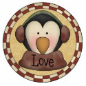 Penguin Love Ornament photo sculptures
