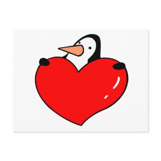 Penguin Love Postcard