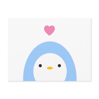 Penguin Love postcard