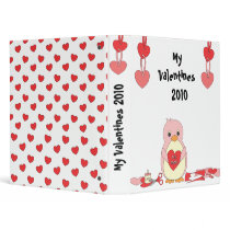 Penguin Making Valentines binders by candystore Penguin Making Valentines binders