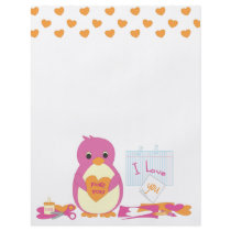 Penguin Making Valentines flyers by candystore Penguin Making Valentines flyers