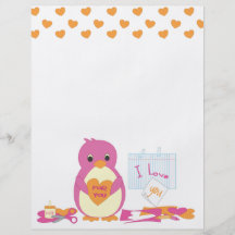 Penguin Making Valentines Flyers
