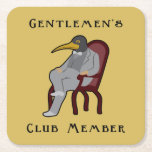 Penguin Mask Gentlemen's Club Coaster
