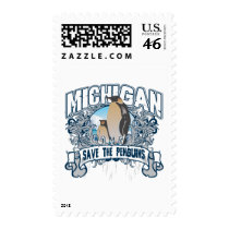 Penguin Michigan postage