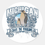 Penguin Michigan Stickers