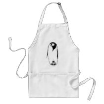 Penguin mother and chick aprons