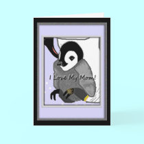 Penguin Mother's Day Card cards