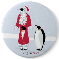 Penguin Noel buttons