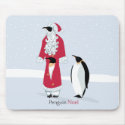 Penguin Noel mousepads by achristmastrail Penguin Noel mousepads