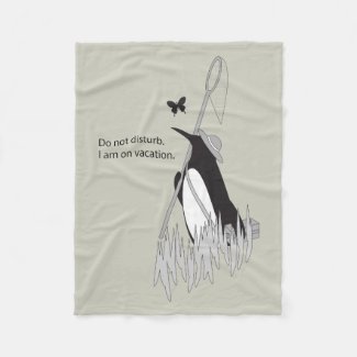 Penguin on Vacation Funny and Chic Original Design