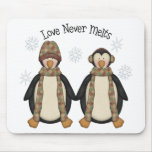 Penguin Pals · Love Never Melts Mouse Pads
