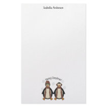 Penguin Pals · Merry Christmas stationery