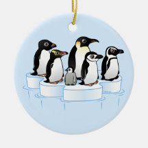 Penguin Party Christmas Tree Ornament