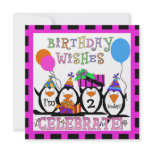 Penguin Party Customized Birthday Invitations
