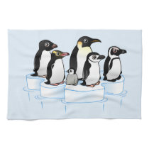 Penguin Party kitchen towels