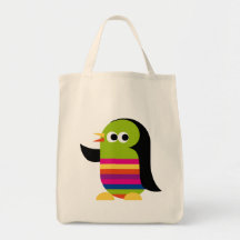 Penguin Penguins Bird Antarctica Cute Cartoon Tote Bags