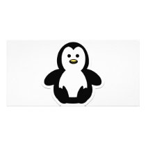 penguin personalized photo card