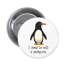 Penguin Pinback Buttons
