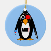 penguin pirate ornament
