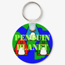 penguin planet keychain by penguinplanet penguin planet keychain