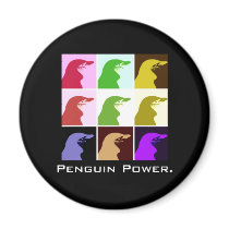 Penguin Power Magnet by KevOzDotCom Penguin Power Magnet