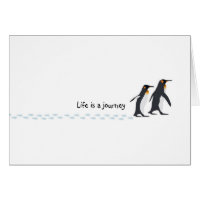 Penguin Prints Birthday Card