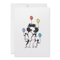 penguin pyramid personalized invite