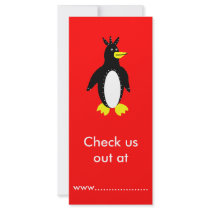 Penguin rack cards by KanweieneaKreations Penguin rack cards