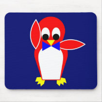 Penguin - Red mousepads by lonvig Penguin - Red mousepads