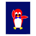 Penguin - Red posters by lonvig Penguin - Red posters