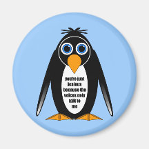 penguin refrigerator magnet