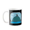 penguin riding whale mugs