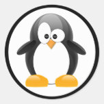 Penguin Round Sticker