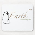 Penguin saves Earth Mouse Pad