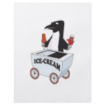 penguin selling ice cream flyers