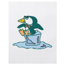 penguin sitting on ice cube flyers