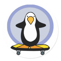 Penguin Skateboarding stickers