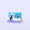 Penguin Skater Invitation cards