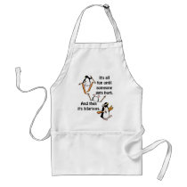 Penguin Ski Adventure Apron