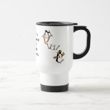 Penguin Ski Adventure Coffee Mugs
