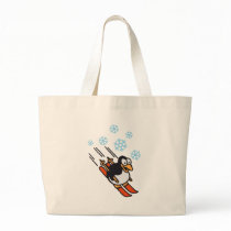 Penguin ski tote bags