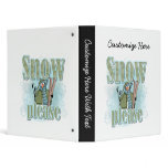 Penguin Ski Snow Please T-shirts and Gifts binders