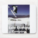 penguin_snowboard[1], Exile Clothing Company mousepads