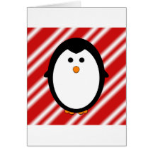 Penguin stripes cards