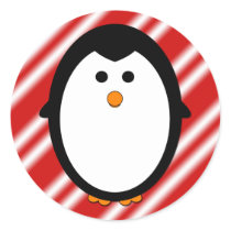 Penguin stripes stickers